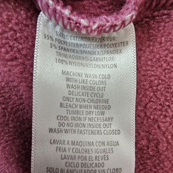 Bass Outdoor Full Zip Fleece Jacket with Thumb Holes Rose Pink Size M - Picture 9 of 9